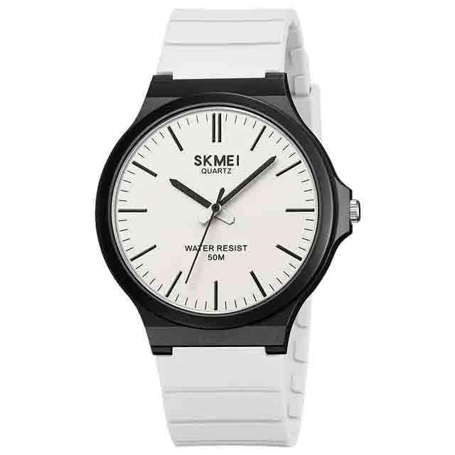 Jam Tangan Pria Analog Original SKMEI 2108CL Putih