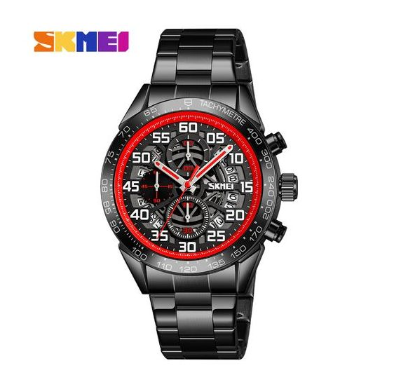 Jam Tangan Pria Analog Stainless Original SKMEI 9338CS