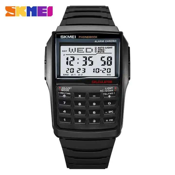 Jam Tangan Pria Digital Calculator Original SKMEI DG2255