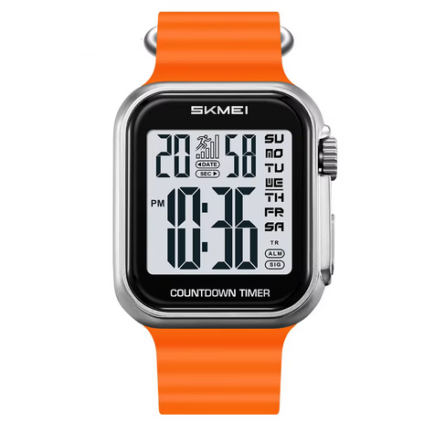 Jam Tangan Pria Digital Original SKMEI DG2269 Orange