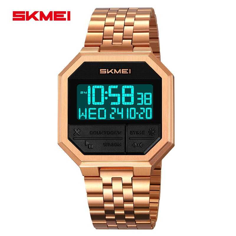 Jam Tangan Pria Digital Stainless Original SKMEI DG2350