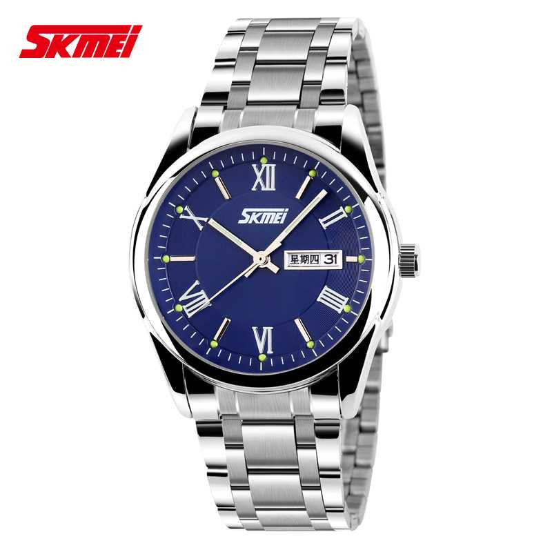 Jual Jam Tangan Pria SKMEI Analog Casual Men Stainless