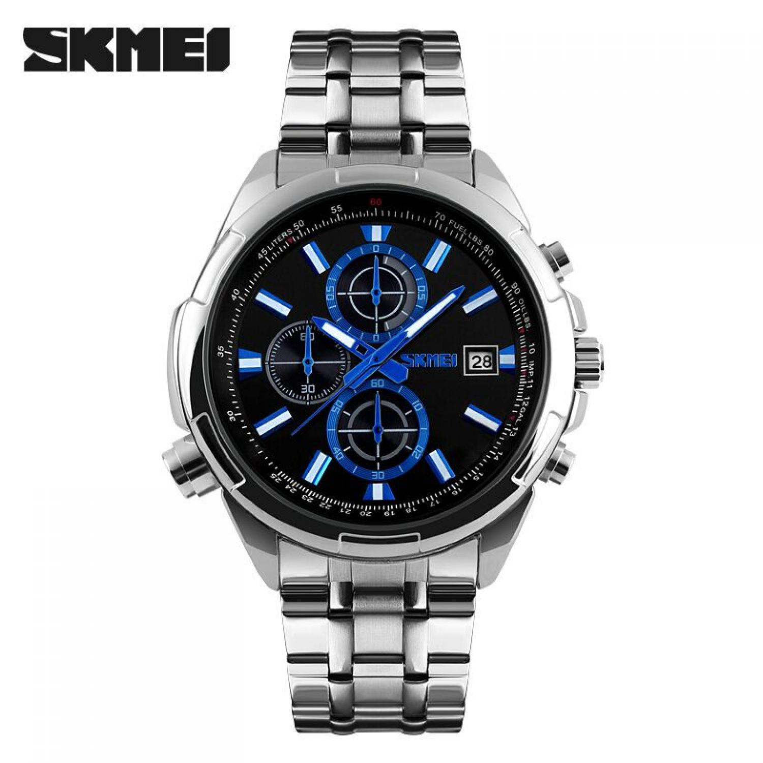 Jual Jam  Tangan  Pria  SKMEI Analog Casual  Men Stainless 