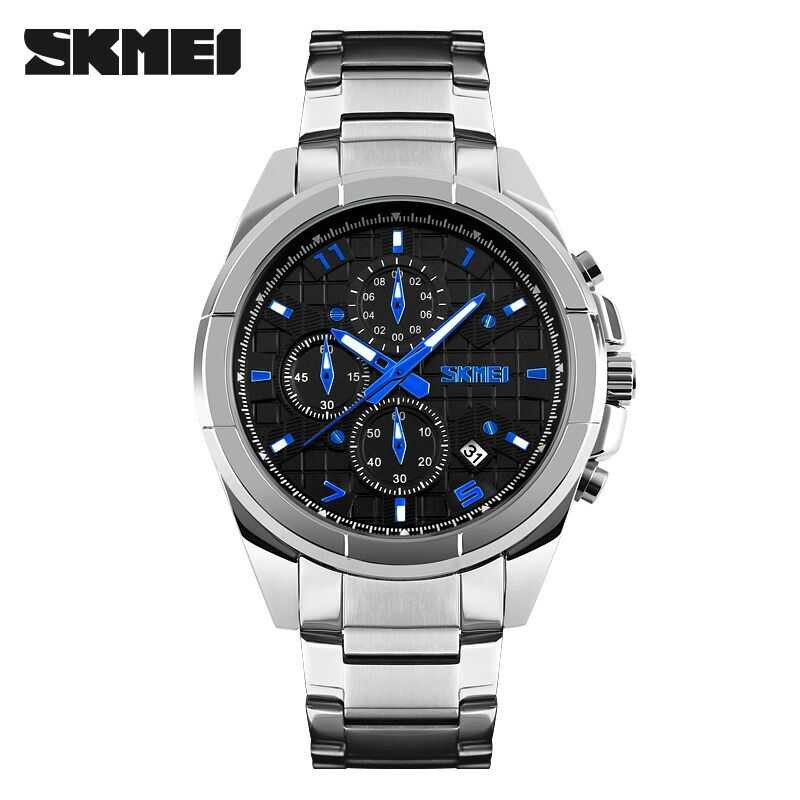 Jual Jam Tangan Pria SKMEI Analog Casual Men Stainless