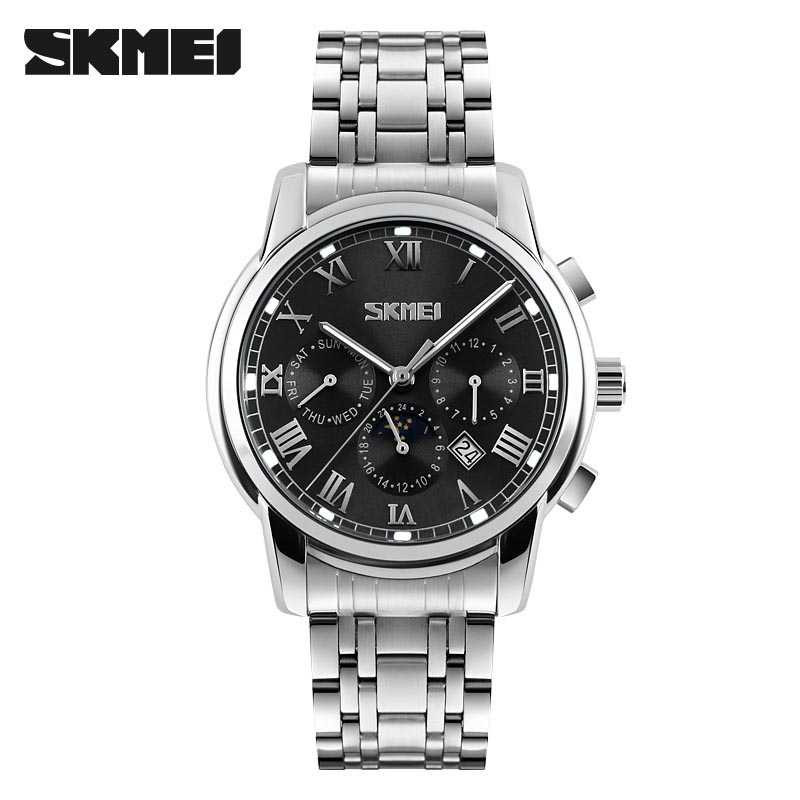 Jual Jam Tangan Pria SKMEI Analog Casual Stainless Strap