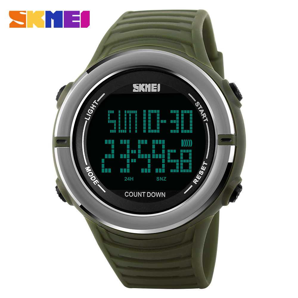 Jual Jam  Tangan  Pria SKMEI Digital  Casual Sporty  LED  