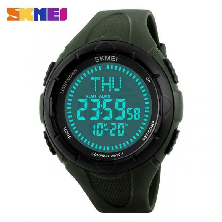 Jual Jam Tangan Pria SKMEI Digital Sport LED Compass