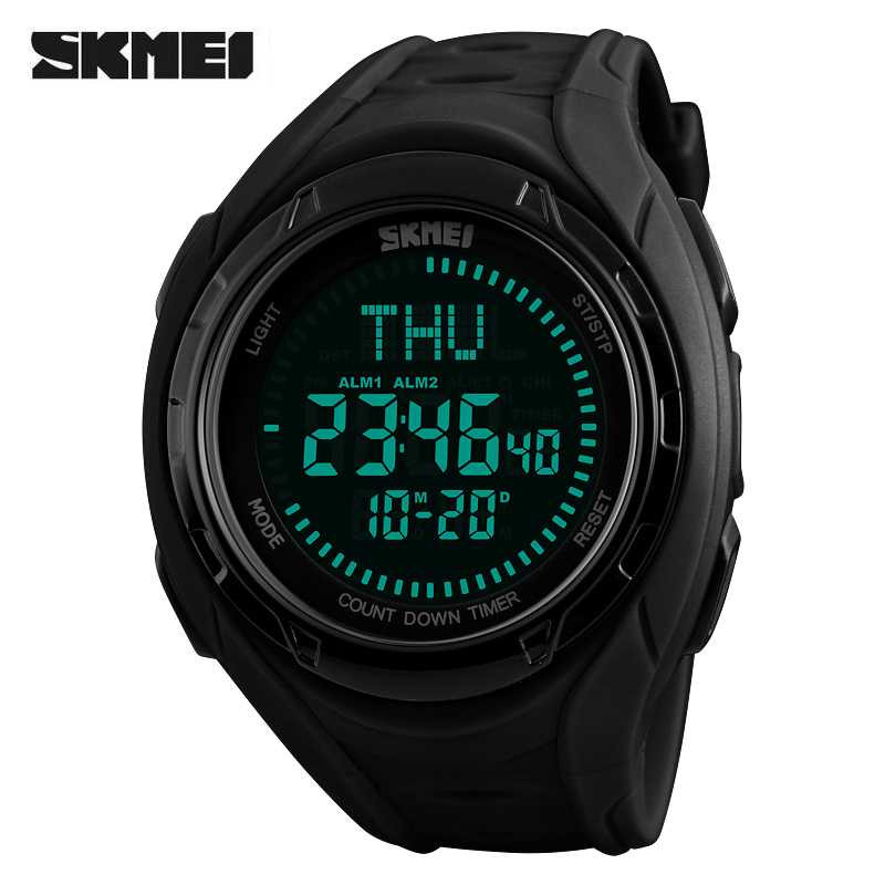 Jual Jam Tangan Pria SKMEI Digital Sport LED Compass