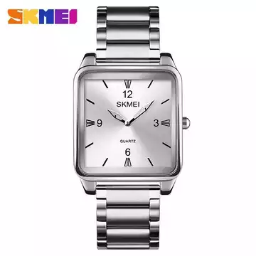 Jam Tangan Pria Analog  Stainless Original SKMEI 1603CS Silver