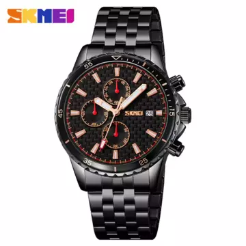 Jam Tangan Pria Analog Stainless Original SKMEI 9334CS