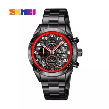 Jam Tangan Pria Analog Stainless Original SKMEI 9338CS