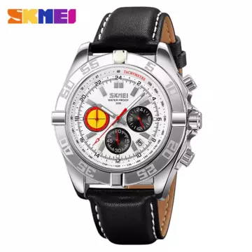 Jam Tangan Pria Original Analog Leather SKMEI 9322CL