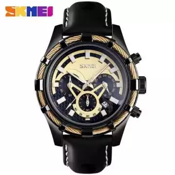 Jam Tangan Pria Analog  Leather Original SKMEI 9189CL