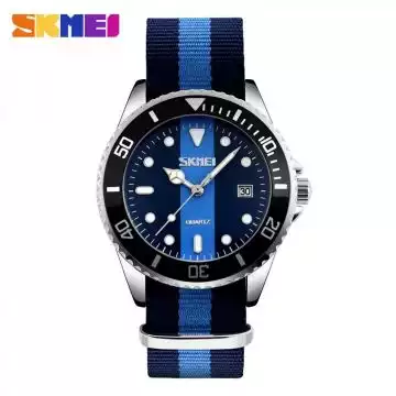 Jam Tangan Pria Analog Colorful Original SKMEI 9133C Biru