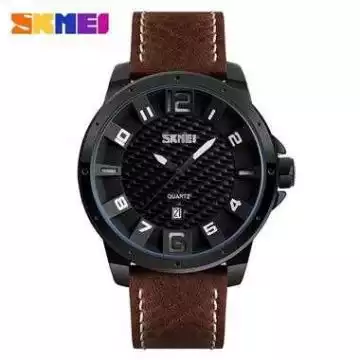 Jam Tangan Pria Analog Leather Original SKMEI 9150CL