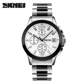 Jam Tangan Pria Analog Stainless Original SKMEI 9126S