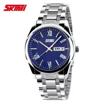 Jam Tangan Pria Analog Stainless Original SKMEI 9056CS