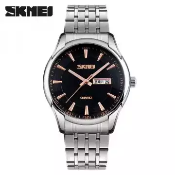 Jam Tangan Pria Analog Stainless Original SKMEI 9125CS