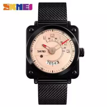 Jam Tangan Pria Analog Stainless Original SKMEI 9172CS Rose