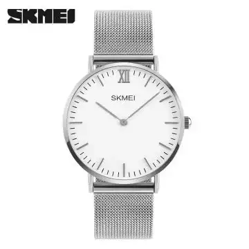 Jam Tangan Pria Analog Milanese Stainless Original SKMEI 1182 Silver