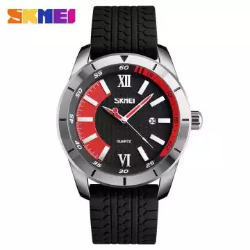 Jam Tangan Pria Analog Original SKMEI 9151 Merah