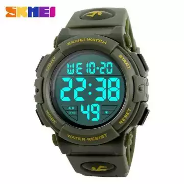 Jam Tangan Pria Digital Original SKMEI DG1258 Hijau