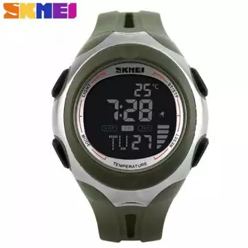 Jam Tangan Pria Digital Original SKMEI DG1080T Hijau