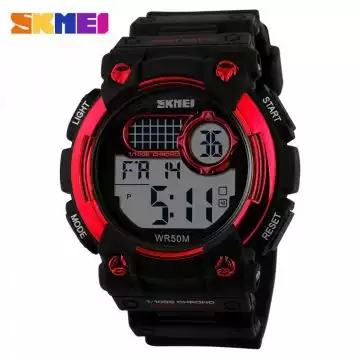 Jam Tangan Pria Digital Original SKMEI DG1054 Merah