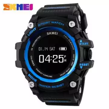 Jam Tangan Pria Smart Watch Bluetooth Original SKMEI DG1188 Biru