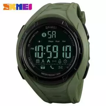 Jam Tangan Pria Smart Watch Bluetooth Original SKMEI DG1316 Hijau