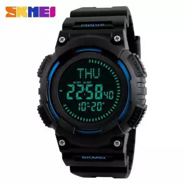 Jam Tangan Pria Digital Compass Original SKMEI 1259 Biru