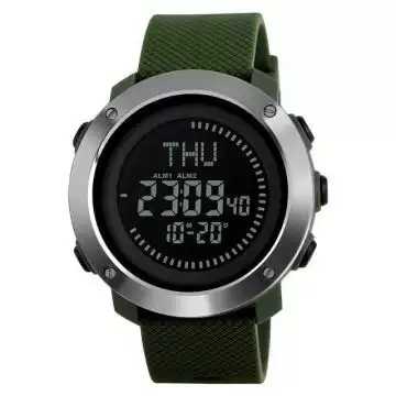 Jam Tangan Pria Digital Compass Original SKMEI DG1293 Hijau