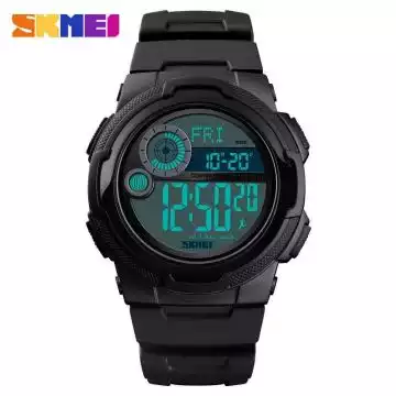 Jam Tangan Pria Digital Compass Pedometer Original SKMEI DG1424