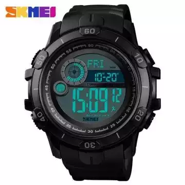 Jam Tangan Pria Digital Compass Pedometer Original SKMEI DG1480