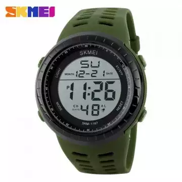 Jam Tangan Pria Digital Original SKMEI 1167 Army