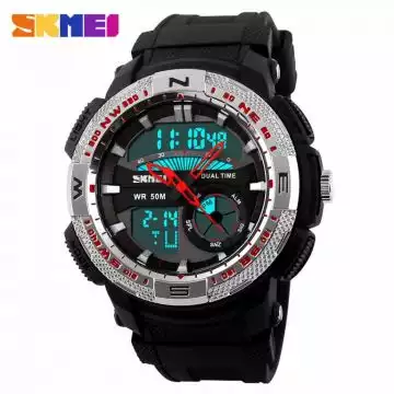 Jam Tangan Pria Dual Time Original SKMEI AD1109