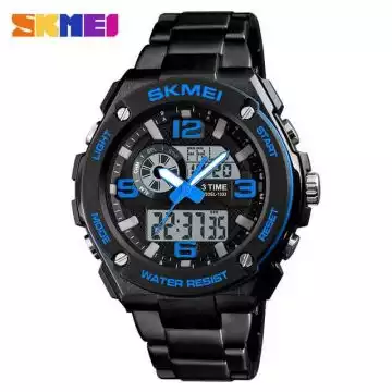 Jam Tangan Pria Dual Time Original SKMEI AD1333 Biru