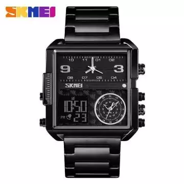 Jam Tangan Pria Dual Time Jumbo Original SKMEI AD1584