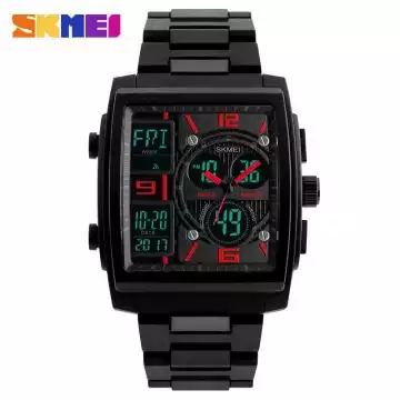 Jam Tangan Pria Dual Time Original SKMEI 1274 Merah