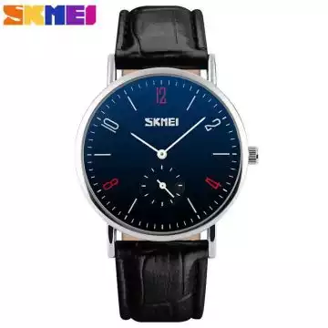 Jam Tangan Pria Original Analog Leather SKMEI 9120CL