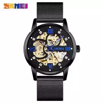 Jam Tangan Pria Automatic Original Stainless SKMEI 9199CS