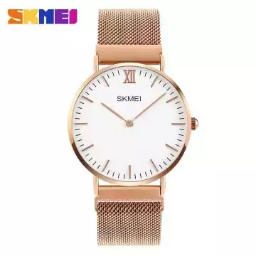 Jam Tangan Wanita Stainless Original SKMEI 1319CS Gold