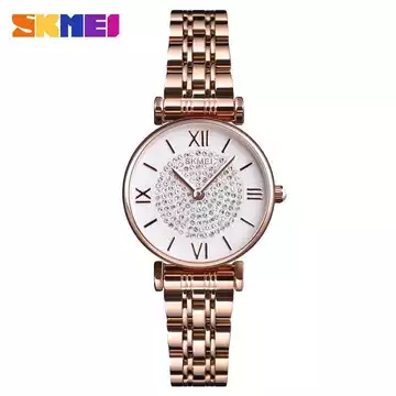 Jam Tangan Wanita Stainless Original SKMEI 1533CS Rose